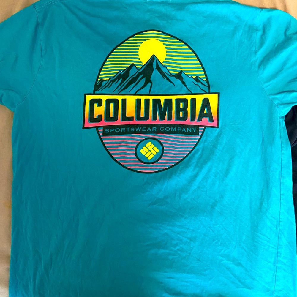 Columbia Sportswear- Turquoise casual T-shirt